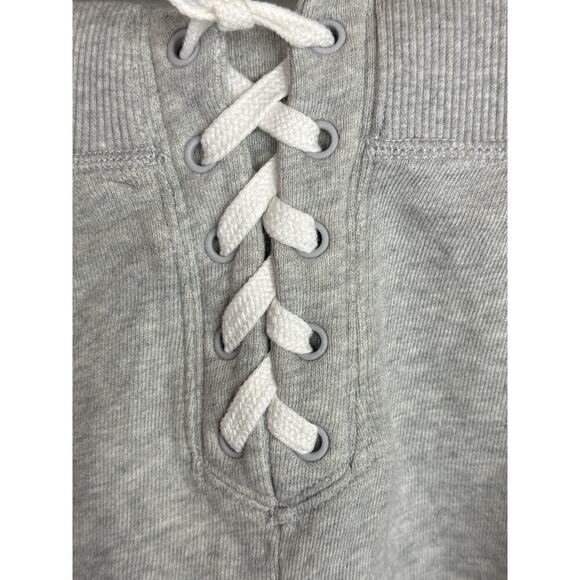 Offline By Aerie Lace Up Sweat Shorts Grey XL‎ NWT - Picture 3 of 7
